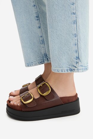 Шльопанець GUESS JEANS CWBEO-HY62273-6 КОРИЧНЕВИЙ