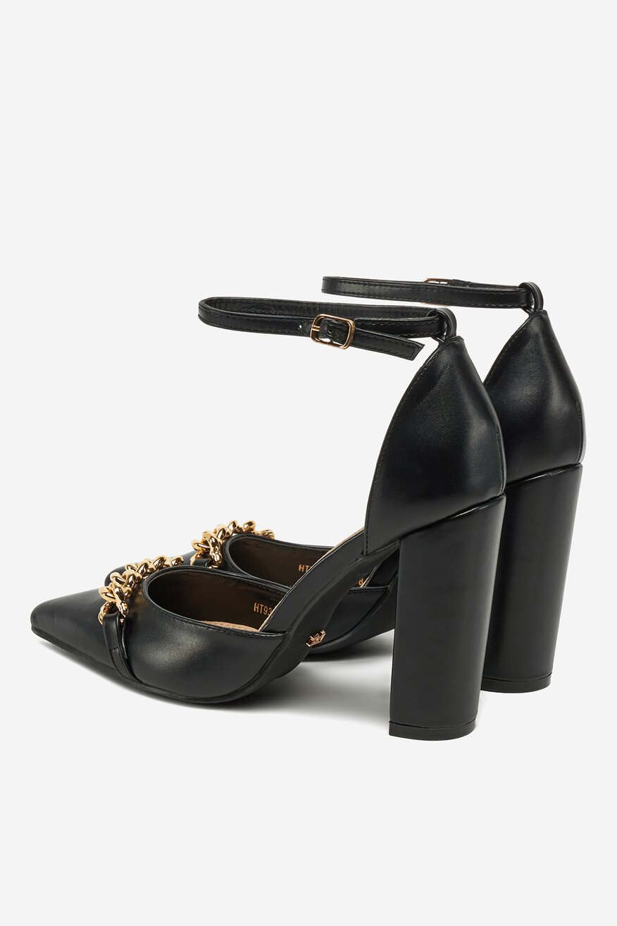 Pantofi cu toc DeeZee NEGRU - 5906751110447