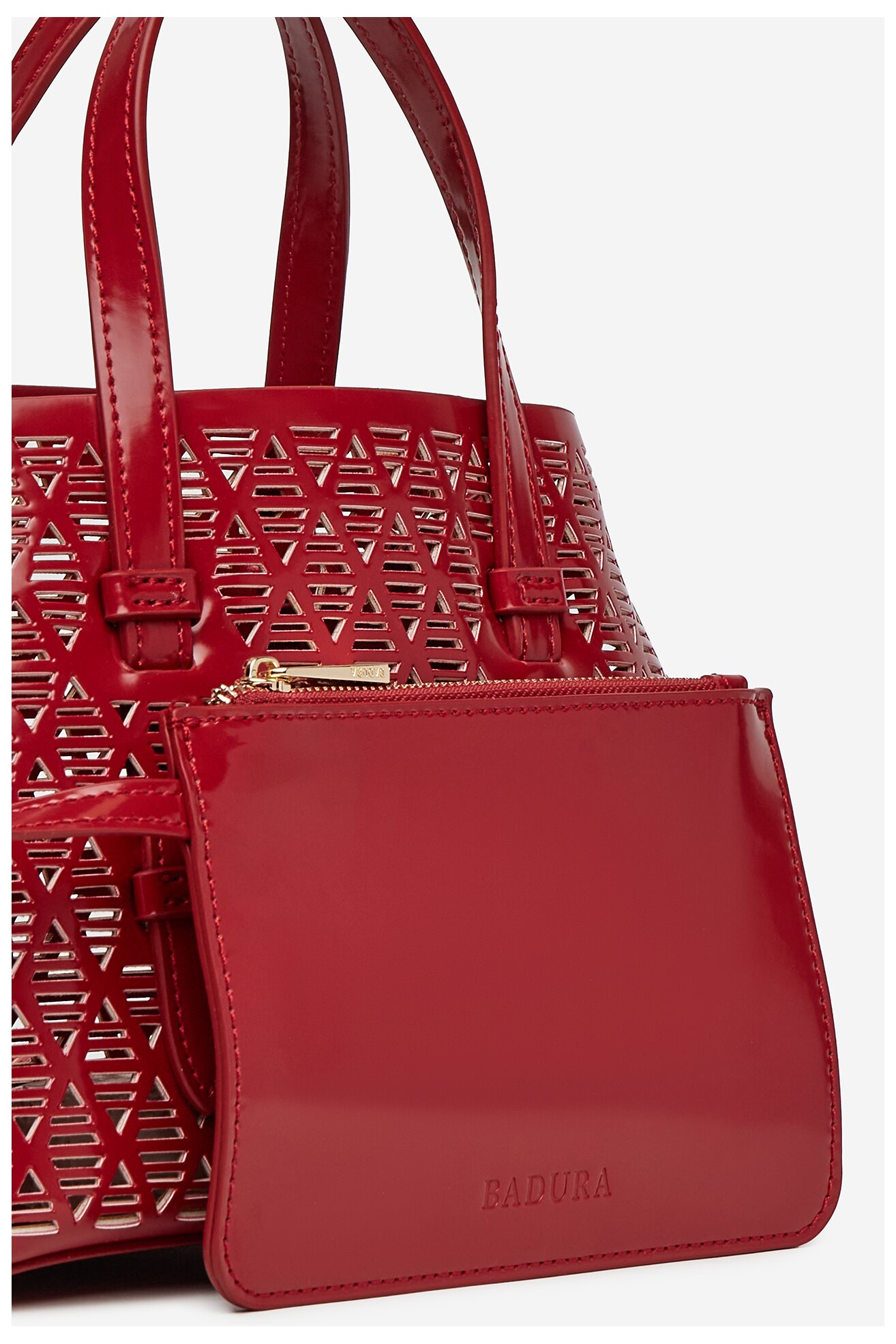 Kézitáska Badura WEN-07 PIROS