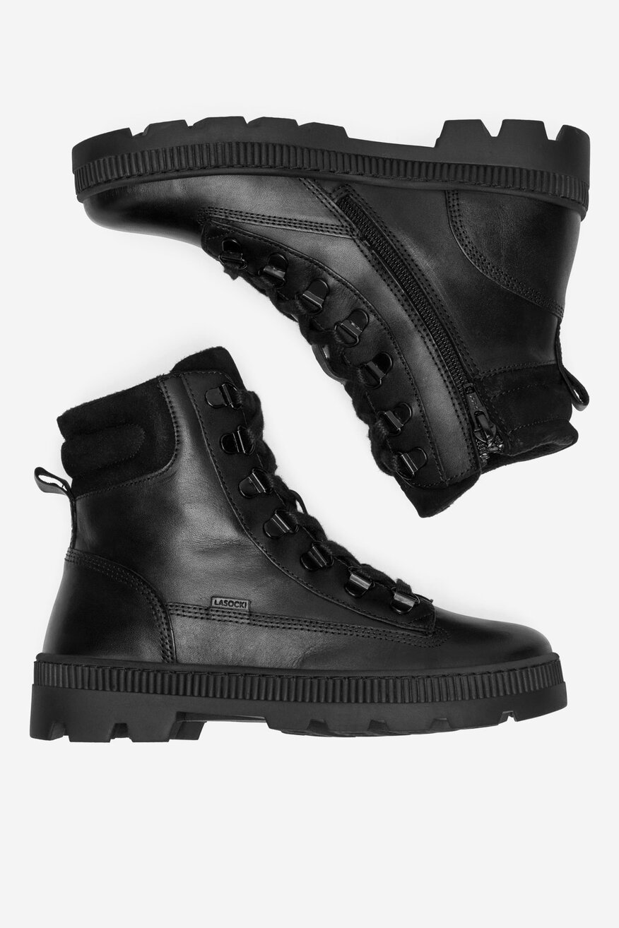 
                Šněrovací vyšší obuv Lasocki Young ČERNÁ - 5905588906889