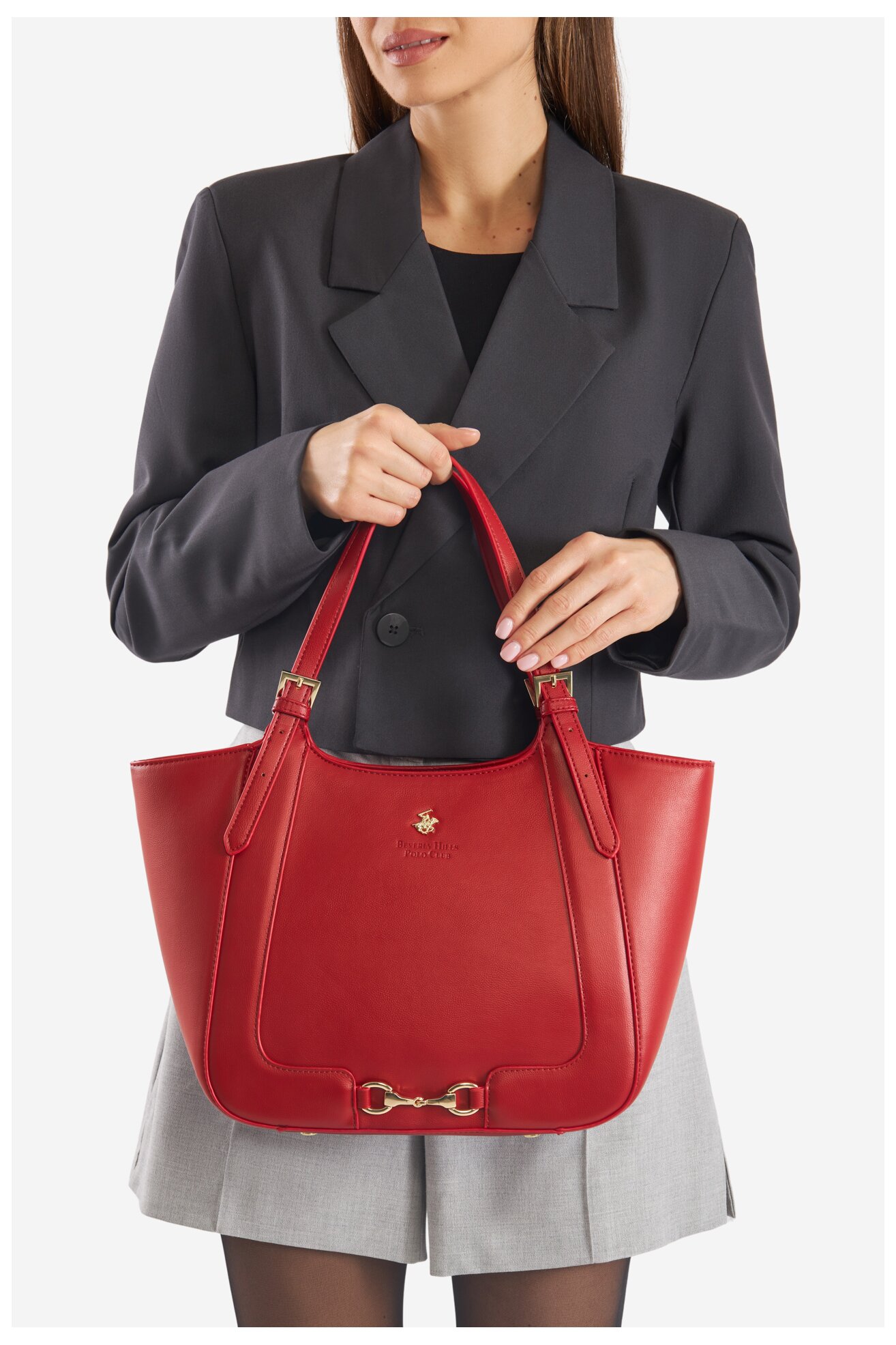 Torebka Beverly Hills Polo Club BHPC-K-044-06 Czerwony