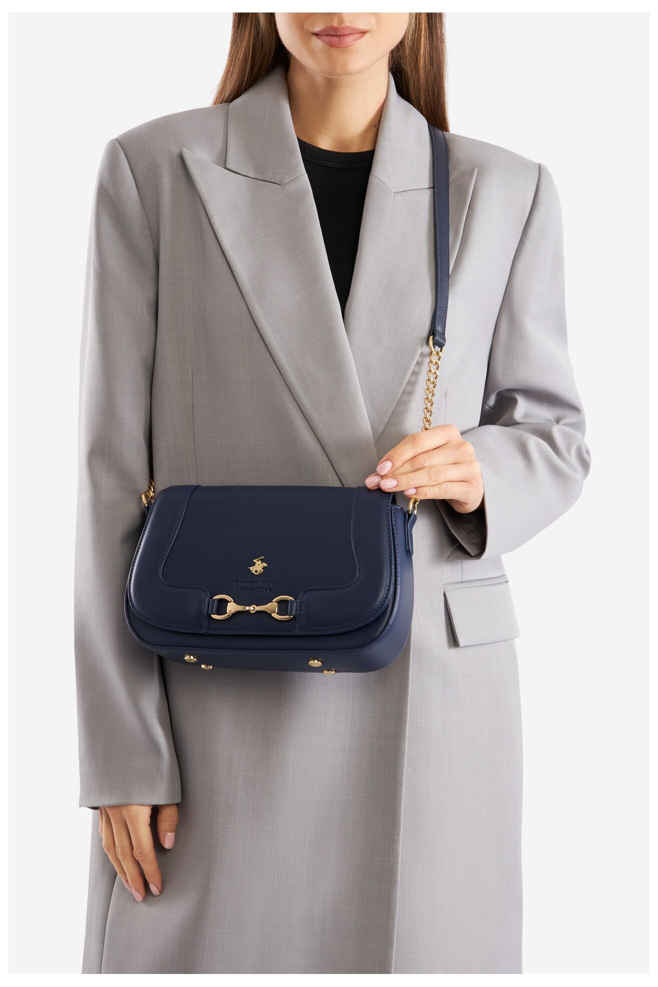 Kézitáska Beverly Hills Polo Club BHPC-K-045-06 SÖTÉTKÉK