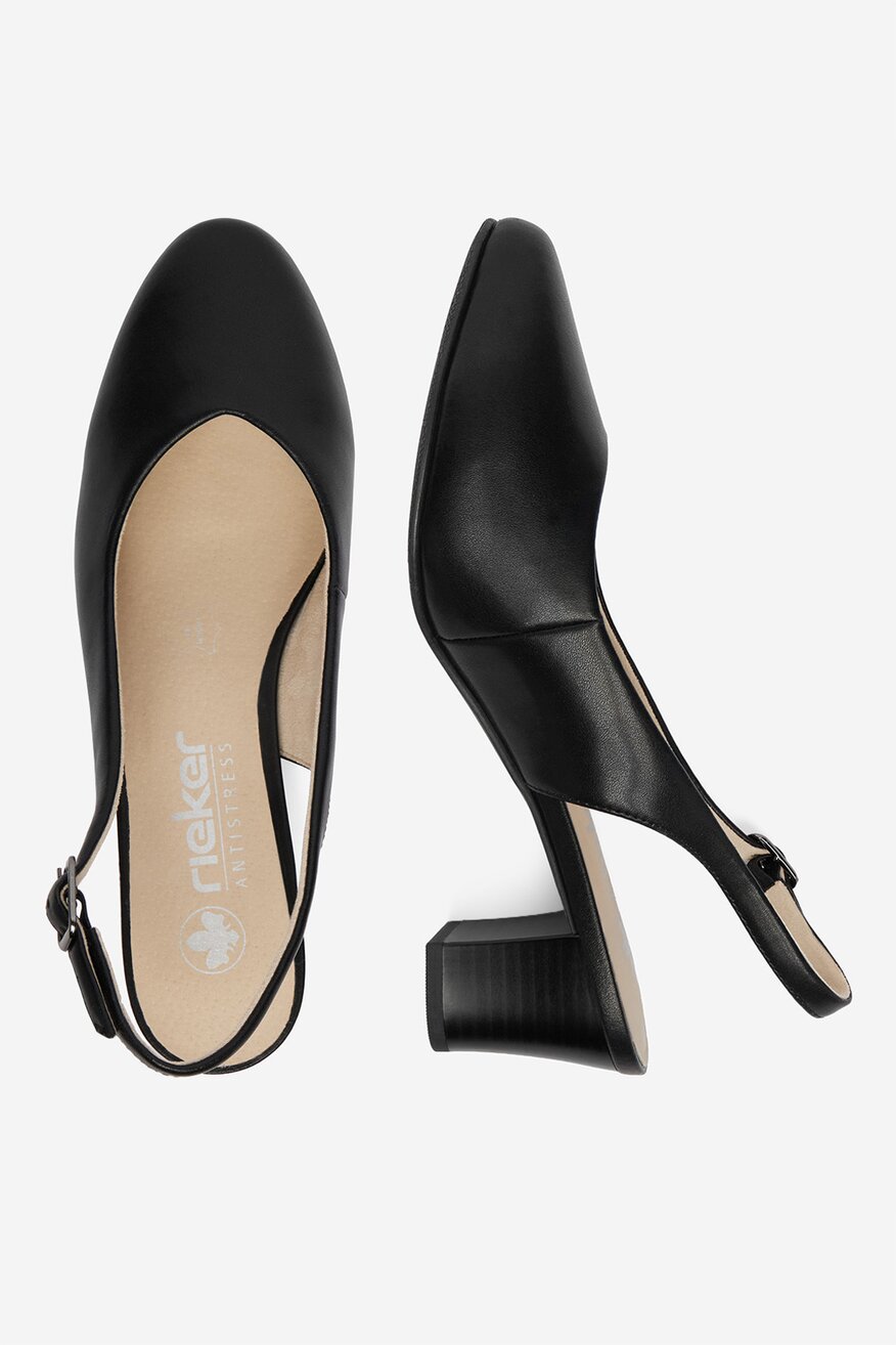 
                Елегантни обувки Rieker ЧЕРЕН - 2230092748216