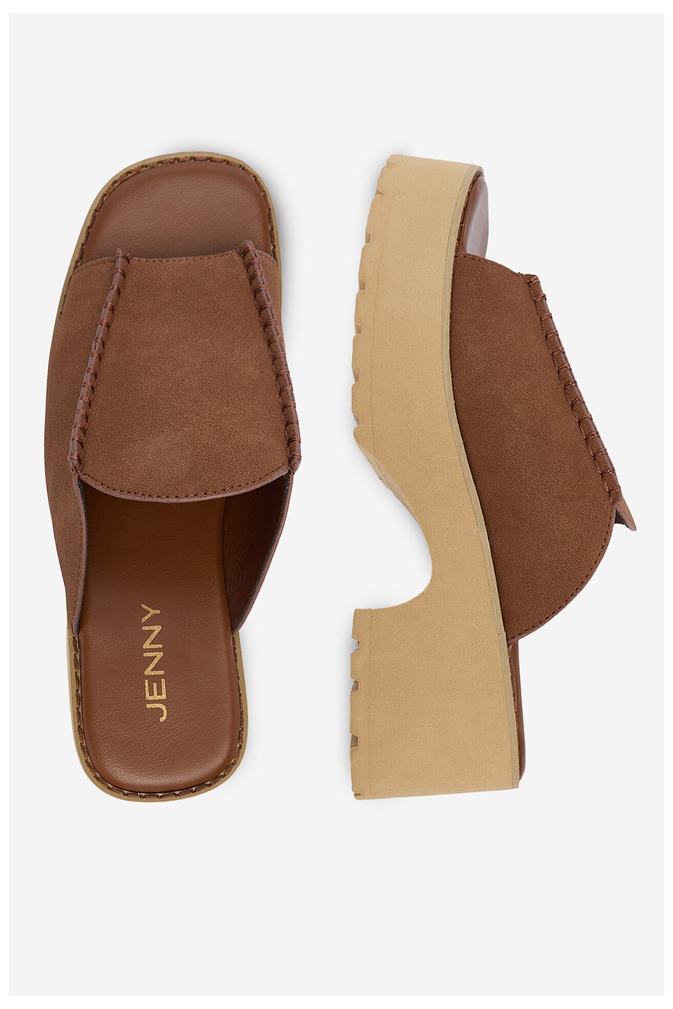 Klapki Jenny CEO-LB-G9338A Brązowy