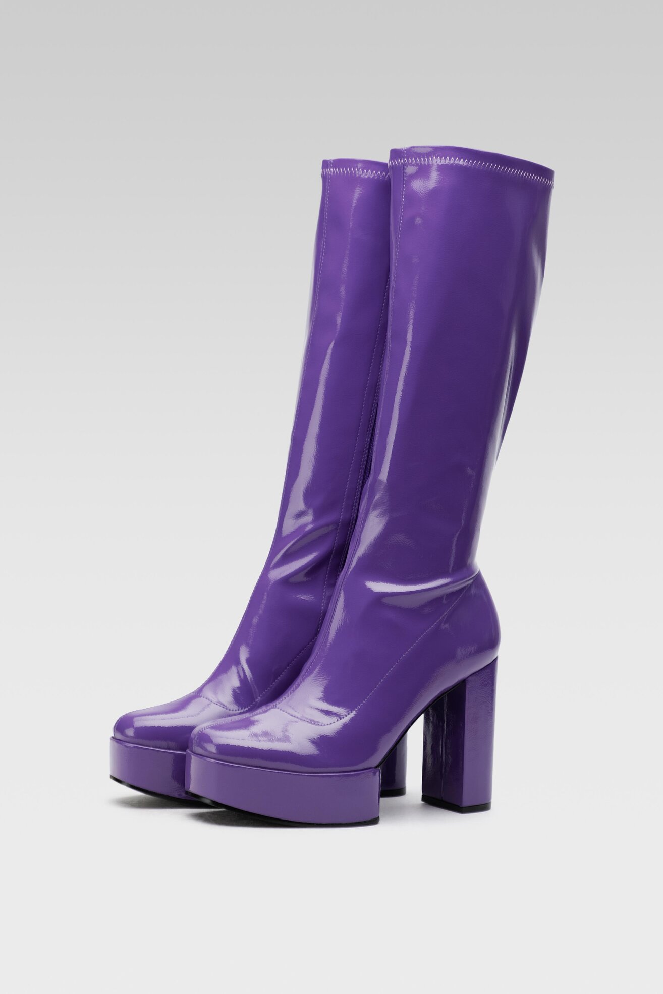 Kozaki Jenny Fairy GLOSSY-02KW Fioletowy