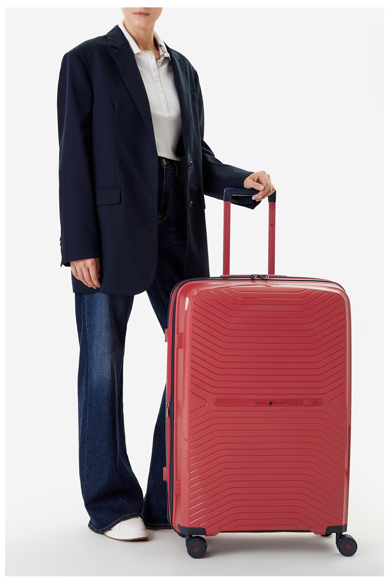 Walizka Beverly Hills Polo Club BHPC-WAL-006-L Czerwony