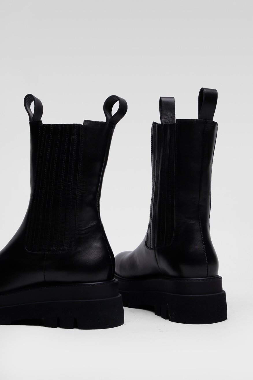 
                Gino Rossi - Skórzane botki czarne - 5903698958682