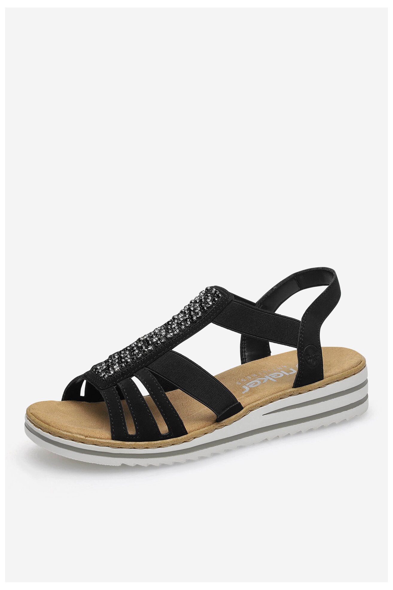 Sandały Rieker V0652-00 Czarny