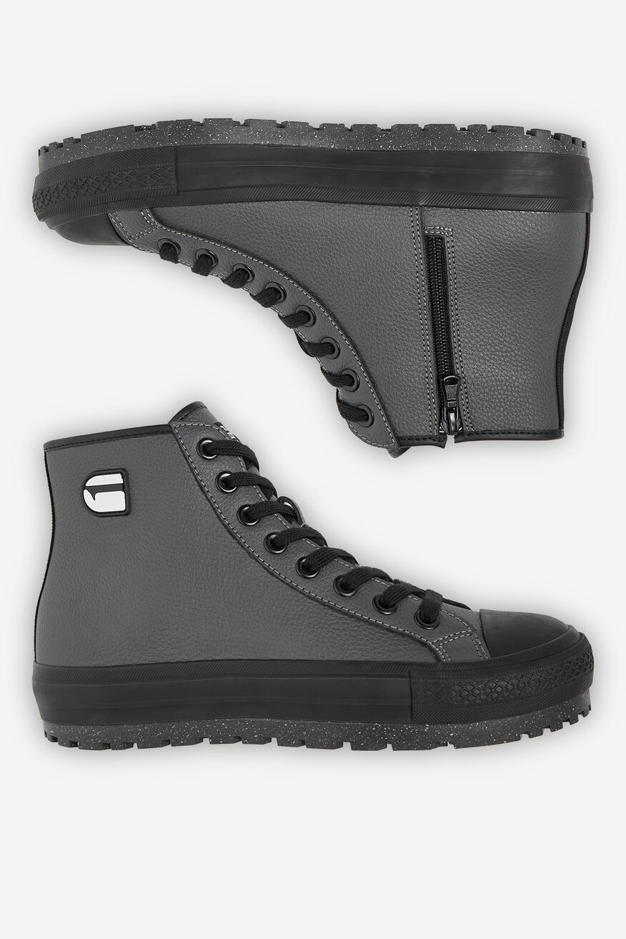 G-STAR RAW - Trampki skórzane ocieplane - 5906751364918