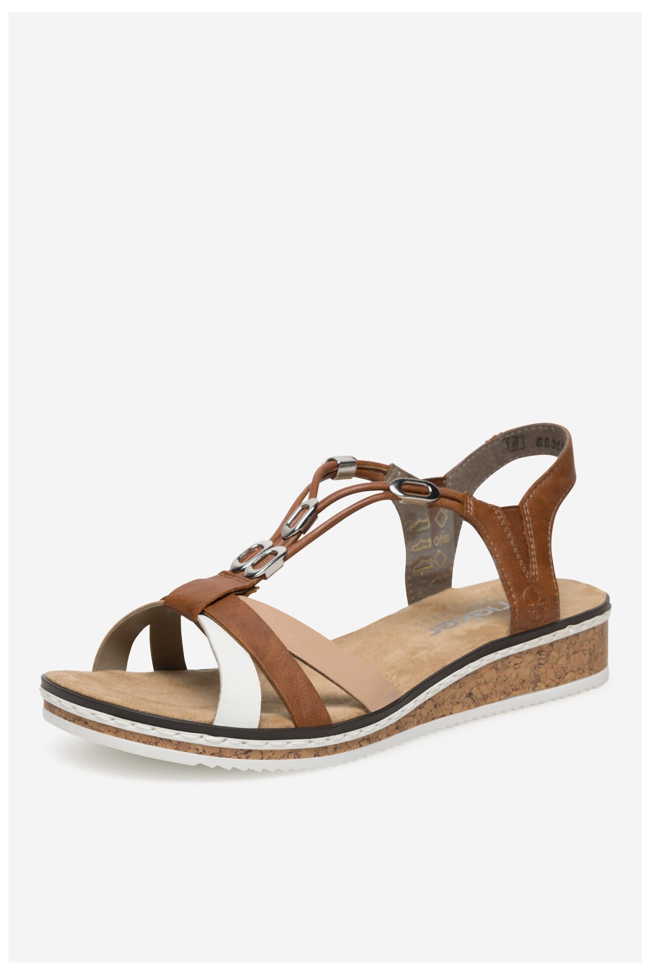 Sandały Rieker V3657-81 Brązowy