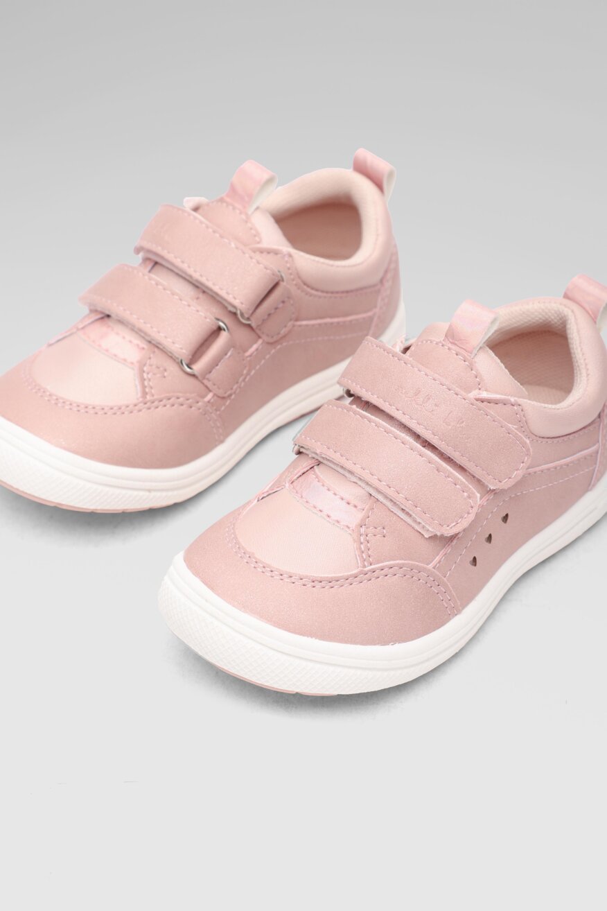 
                Nelli Blu - Półbuty różowe na rzep - 5903698368894