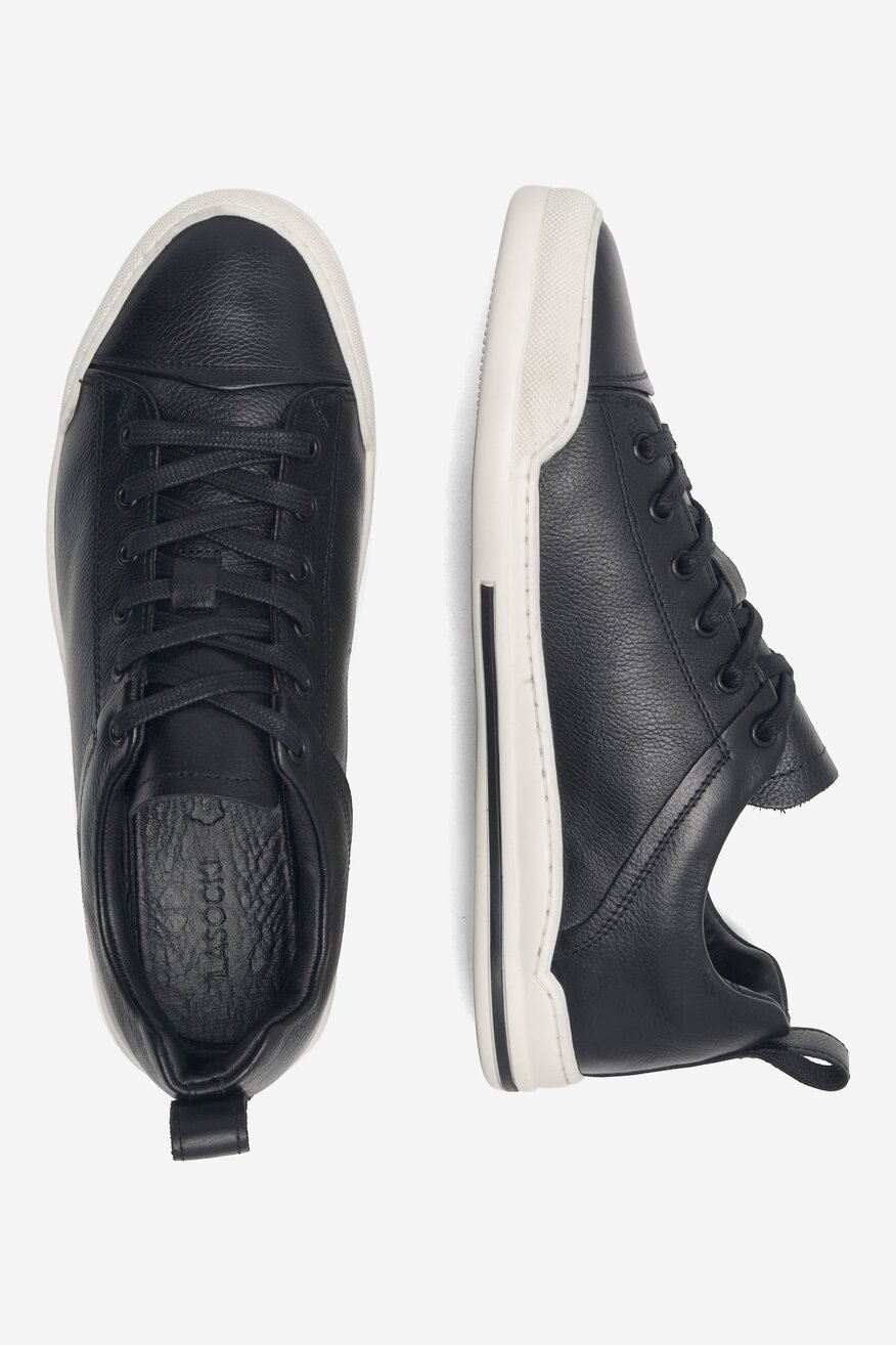 Lasocki - Trampki skórzane - 5904862832388