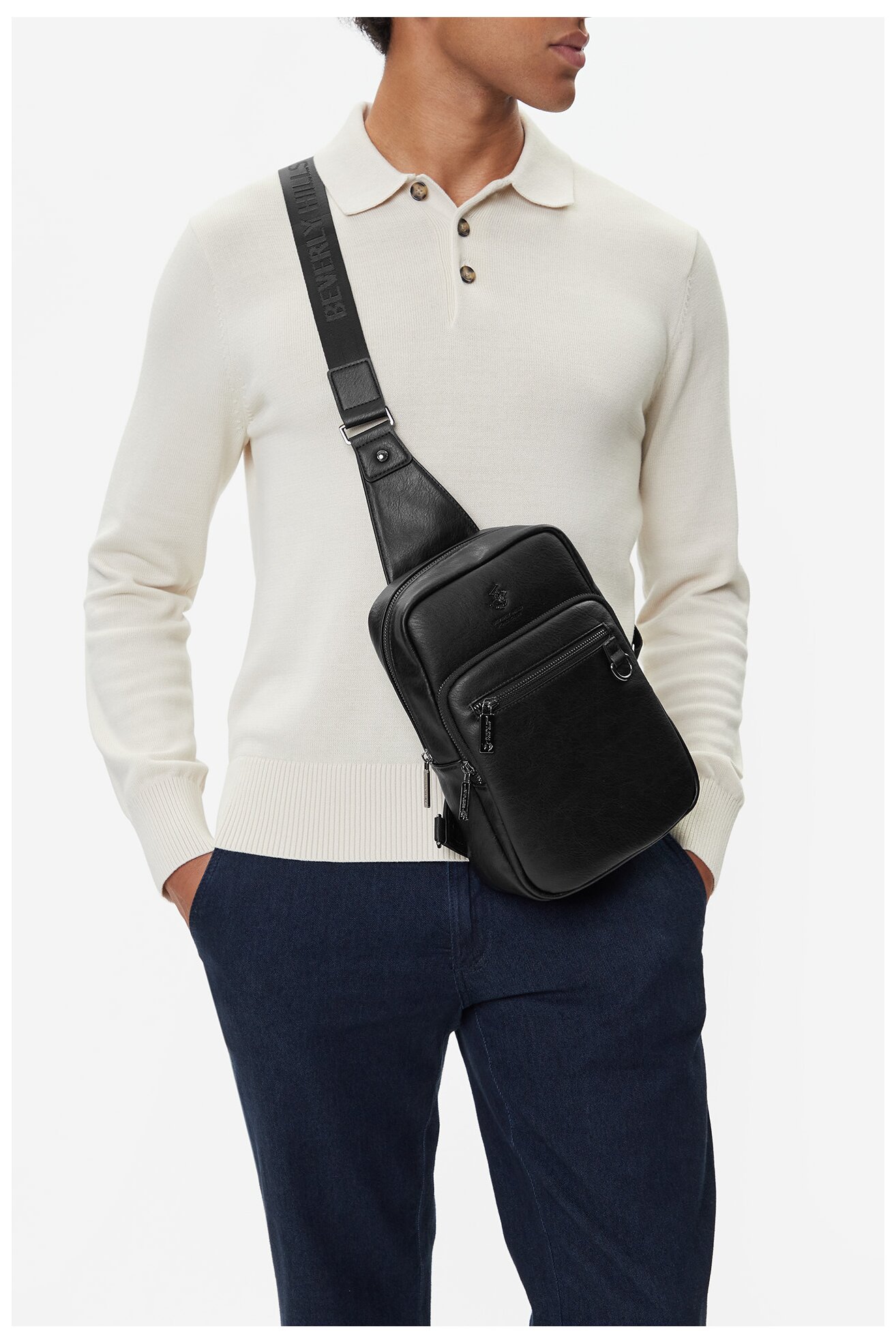Сумка Чоловіча Beverly Hills Polo Club C-BHPC-L-019-08 ЧОРНИЙ