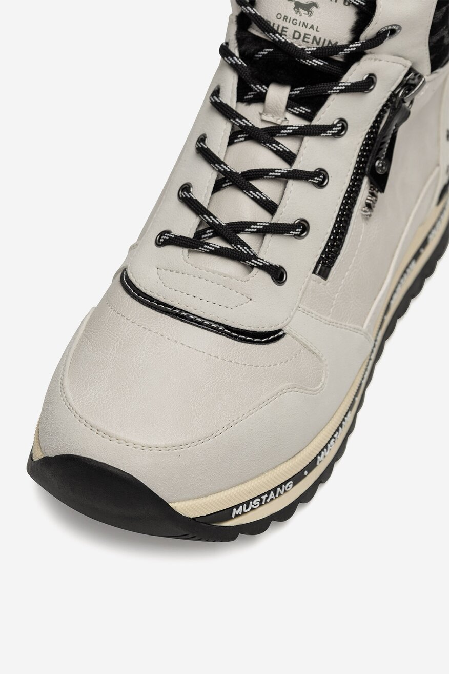 Mustang - Trzewiki ocieplane na platformie - 5905588862925