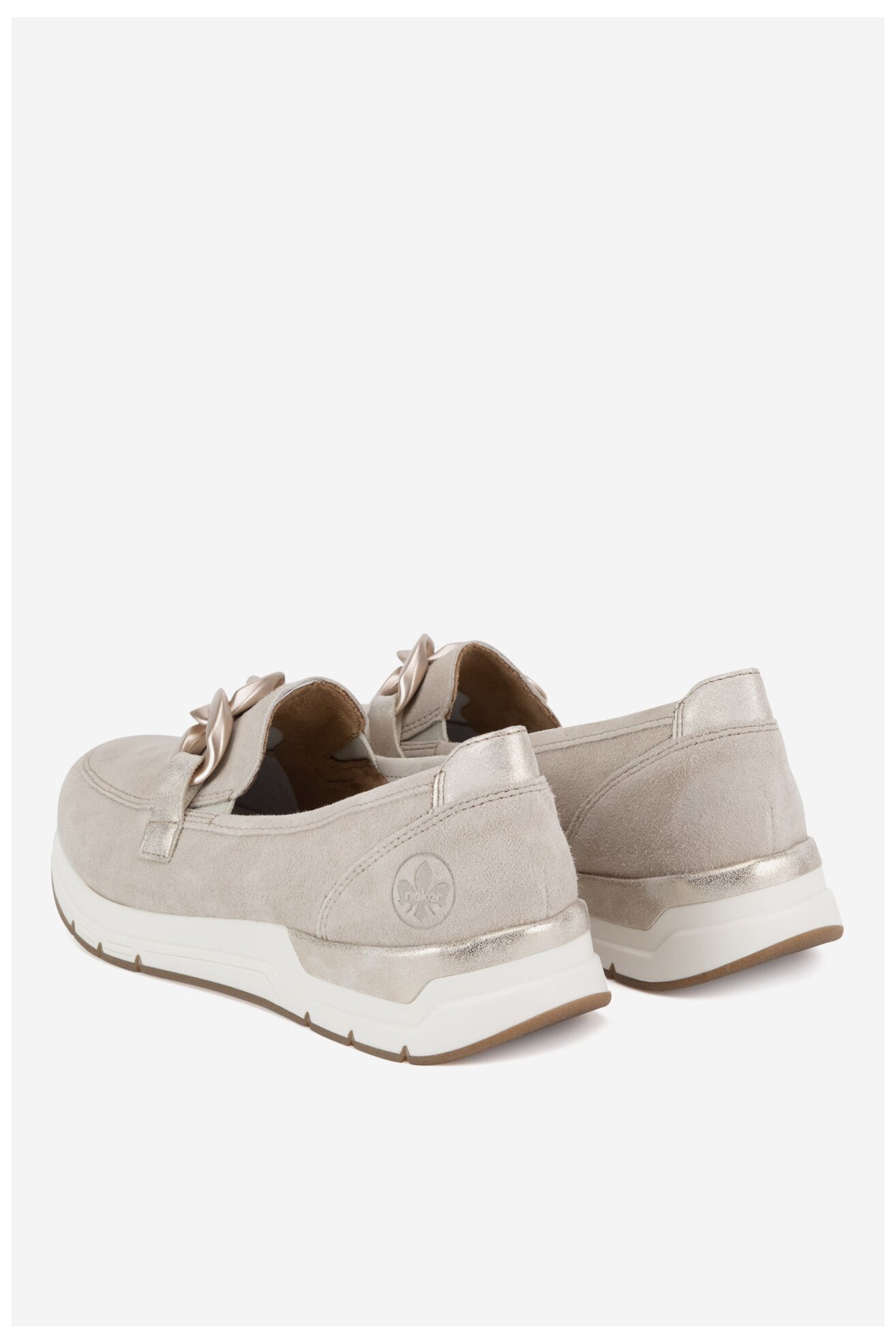 Mokasyn Rieker 58944-60 Beżowy jasny