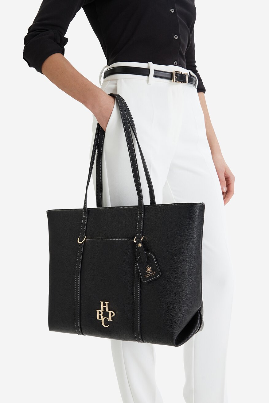 
                Дамска чанта Beverly Hills Polo Club ЧЕРЕН - 5906751598207