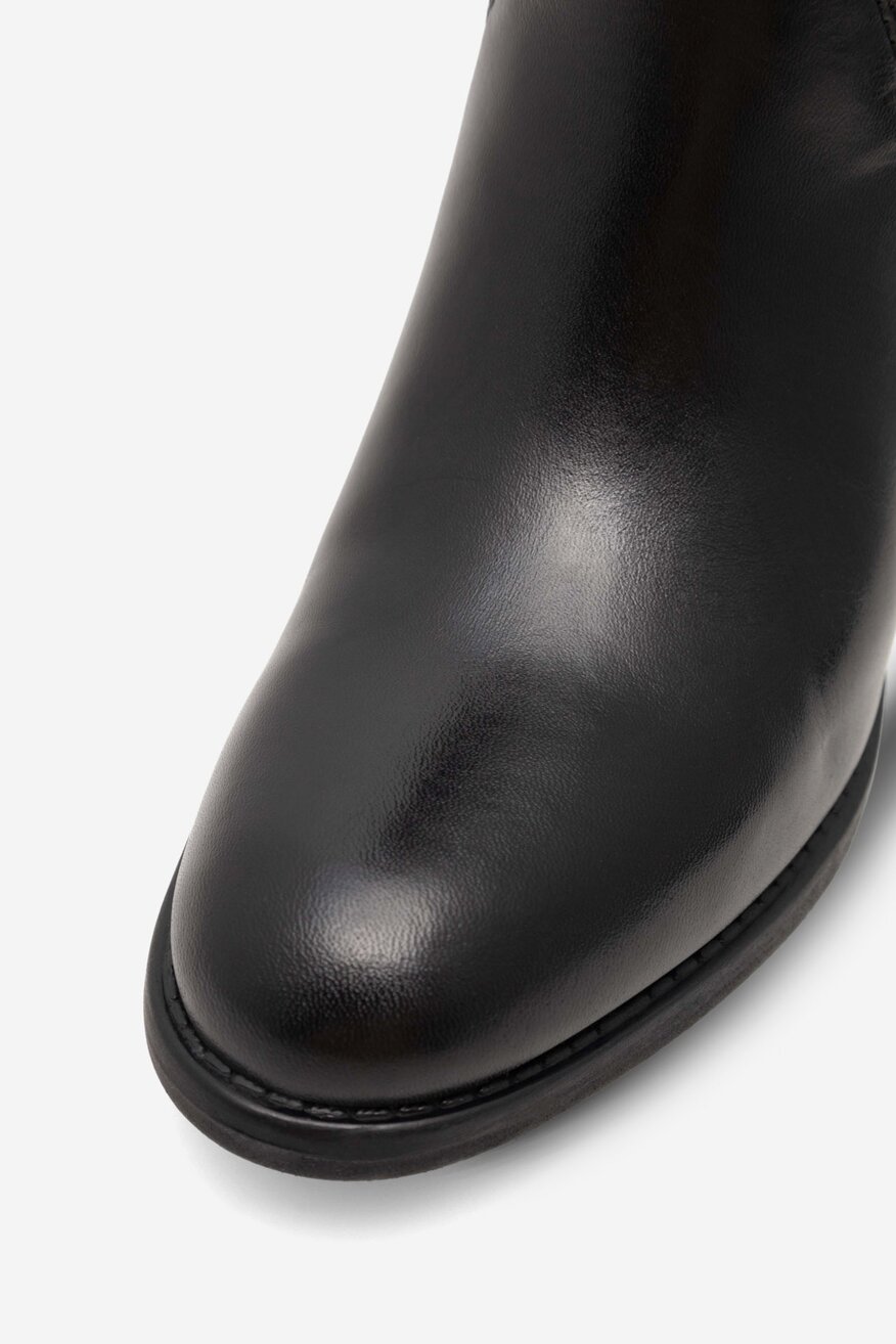 Lasocki - Kozaki skórzane na słupku - 5905588115441