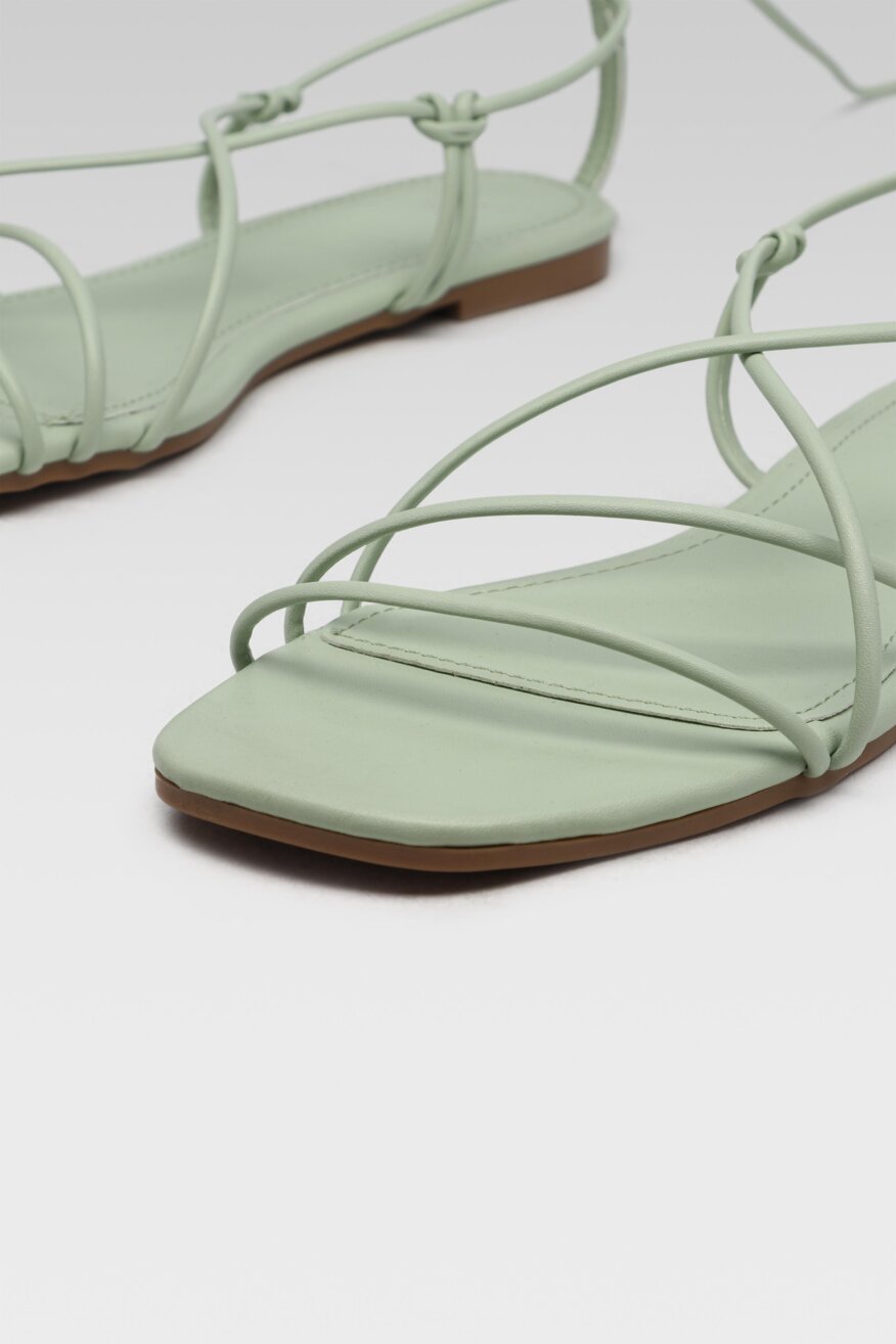 
                Jenny Fairy - Sandały rzymianki zielone - 5903698672939