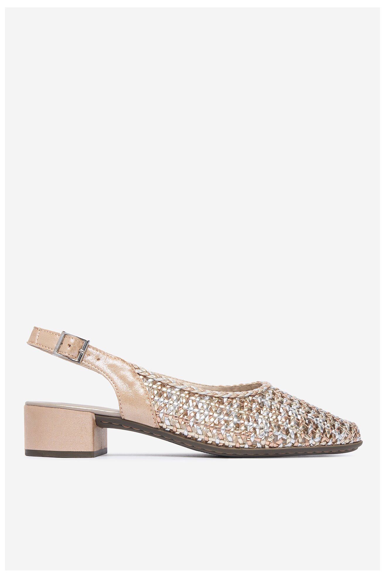 Czółenka Rieker CEO-47078-90 Złoty