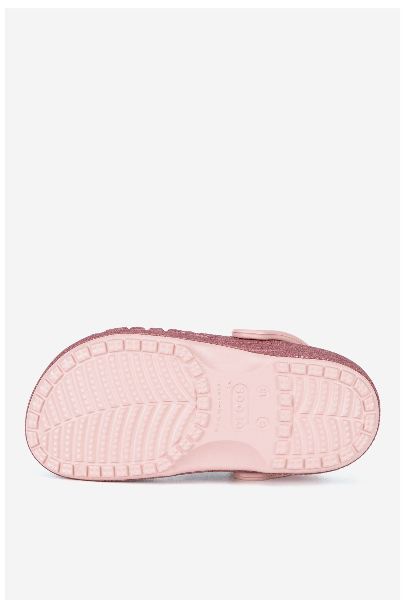 Klapki basenowe Crocs BAYA GLITTER CLOG TODDLERS 207014-6SR Różowy