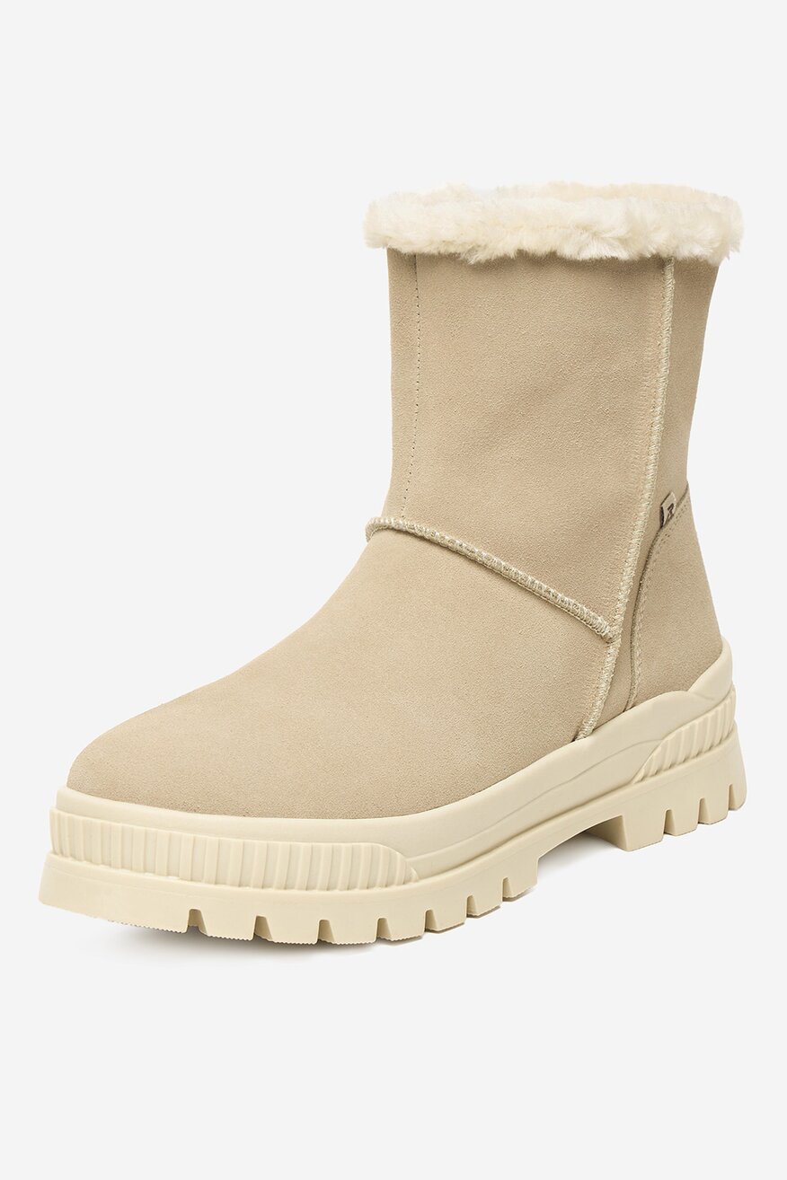 
                Rieker - Śniegowce zamszowe ocieplane - 2230085539685