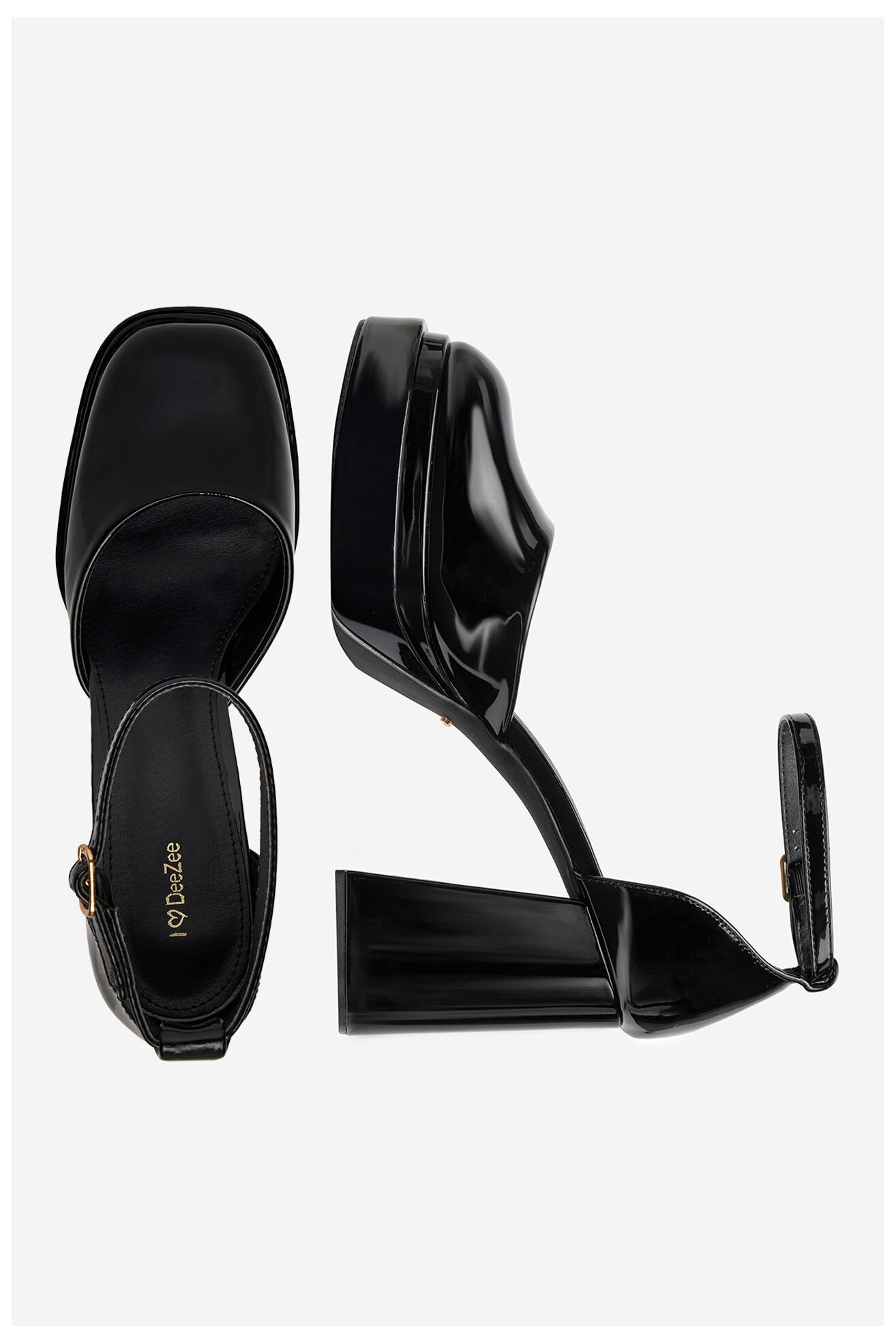 Pantofi cu toc DeeZee LW85478-6 NEGRU