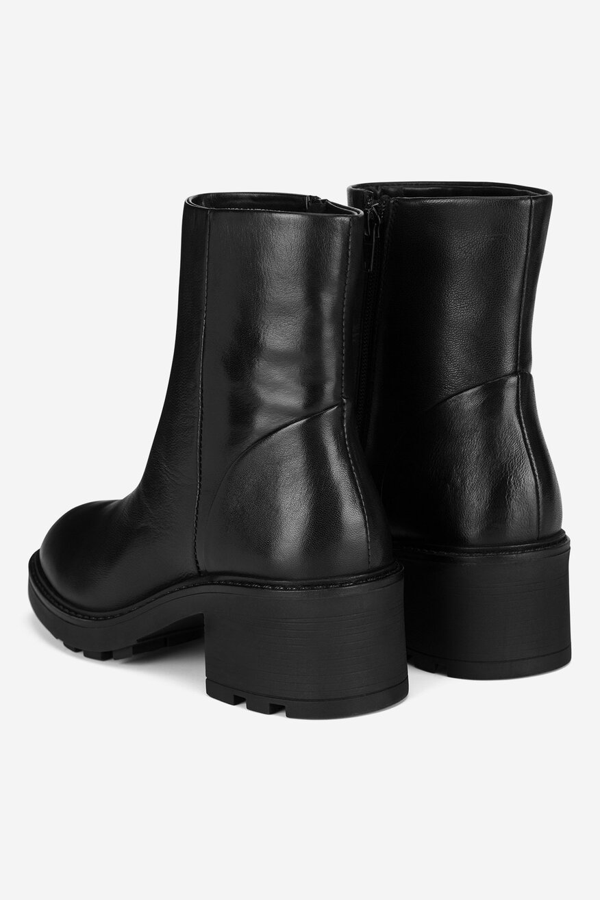 
                Lasocki - Botki skórzane ocieplane - 5905588857563