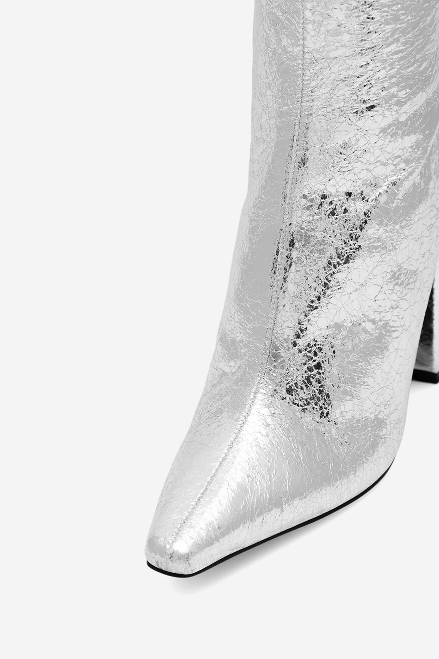 Kozačky NINE WEST STŘÍBRNÁ - 5905588152798