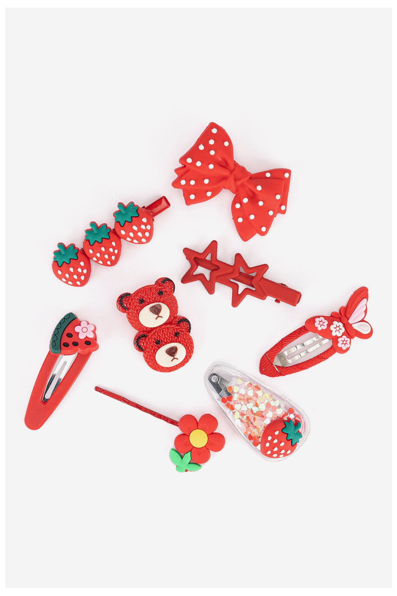 Ozdoby do włosów Nelli Blu 7KE-009-AW24 Czerwony