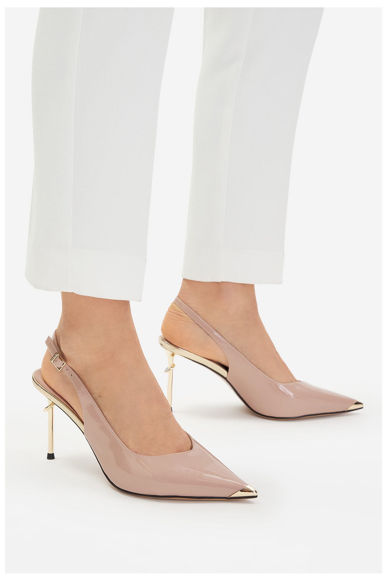 Czółenka EVA MINGE EO-LILLY-LT2131-1-1 Beżowy