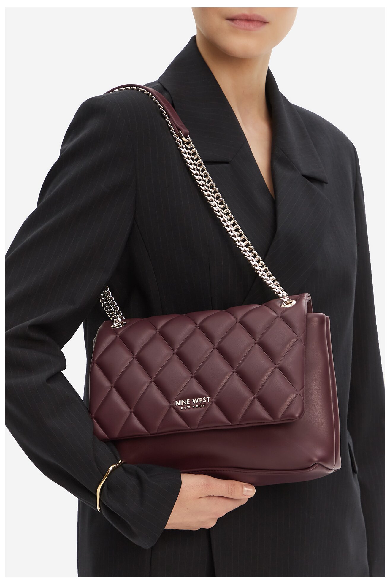 Torba NINE WEST CEO-CHARLOTTE-S22560-5 BORDO