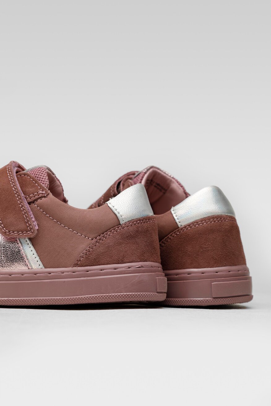 
                Lasocki Young - Skórzane sneakersy fioletowe - 5904248345303