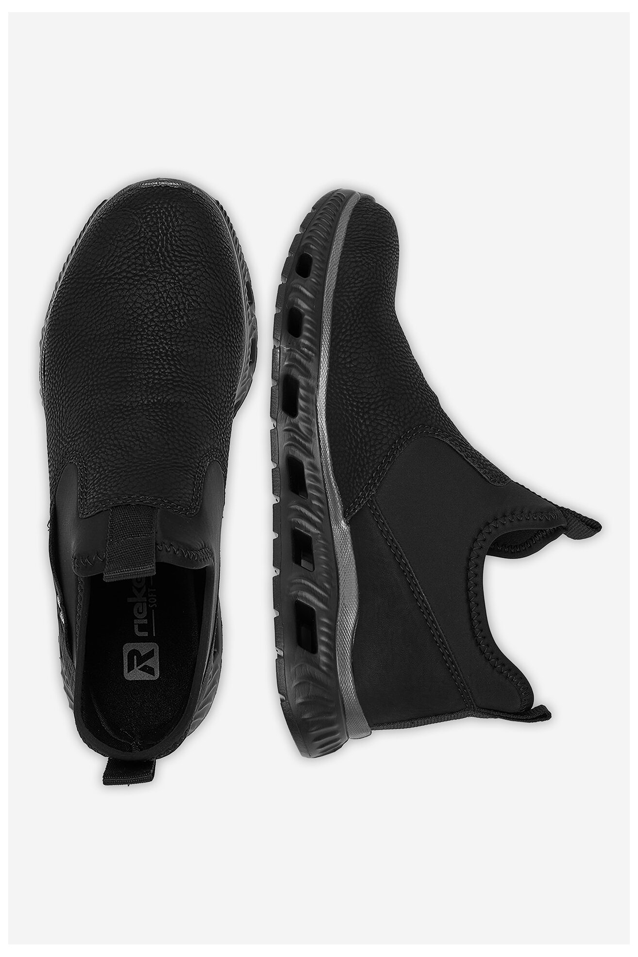 Półbuty Rieker M6053-00 Czarny