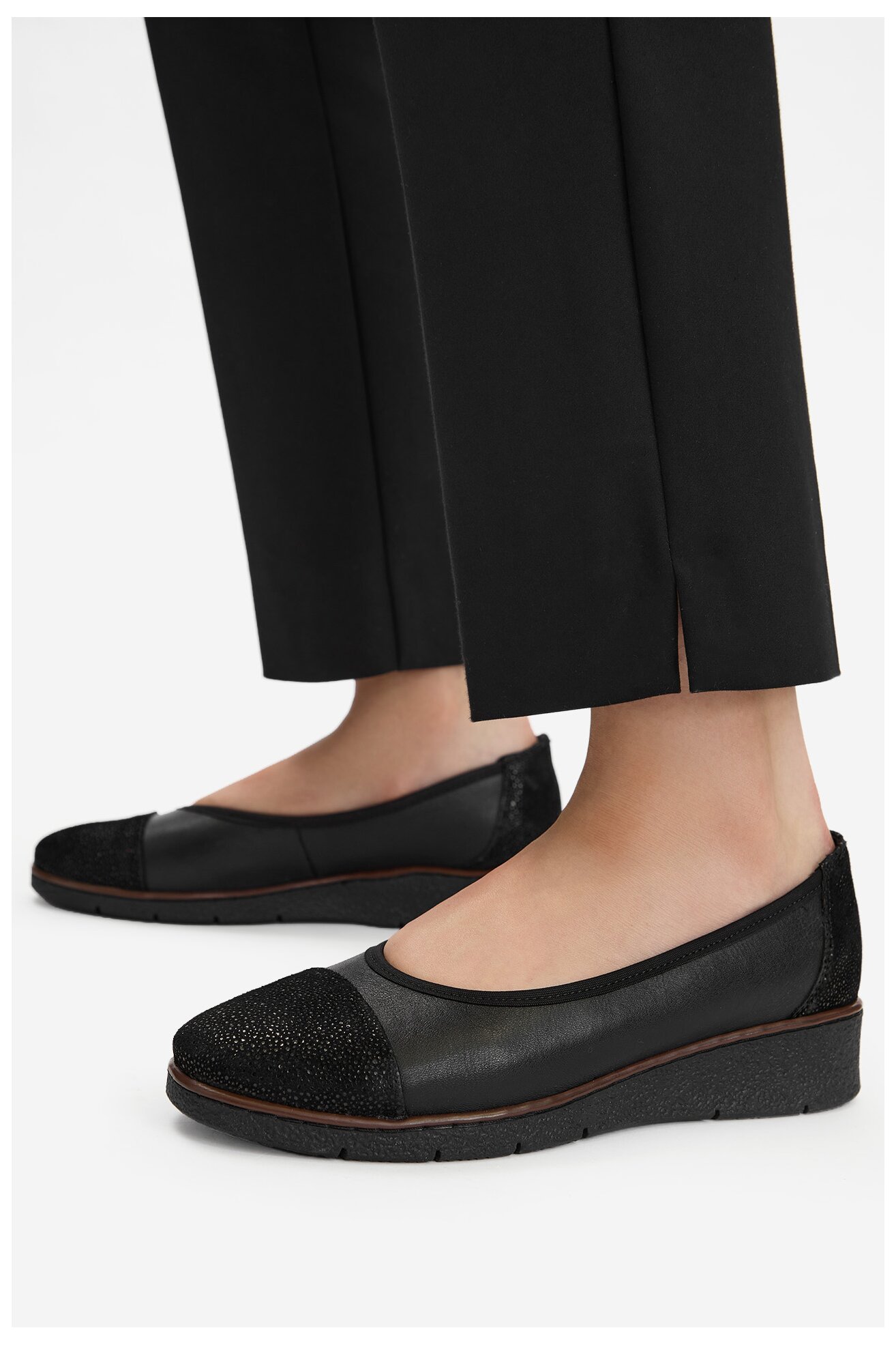 Baleriny Go Soft CEO-WI16-FLEXX-02 Czarny