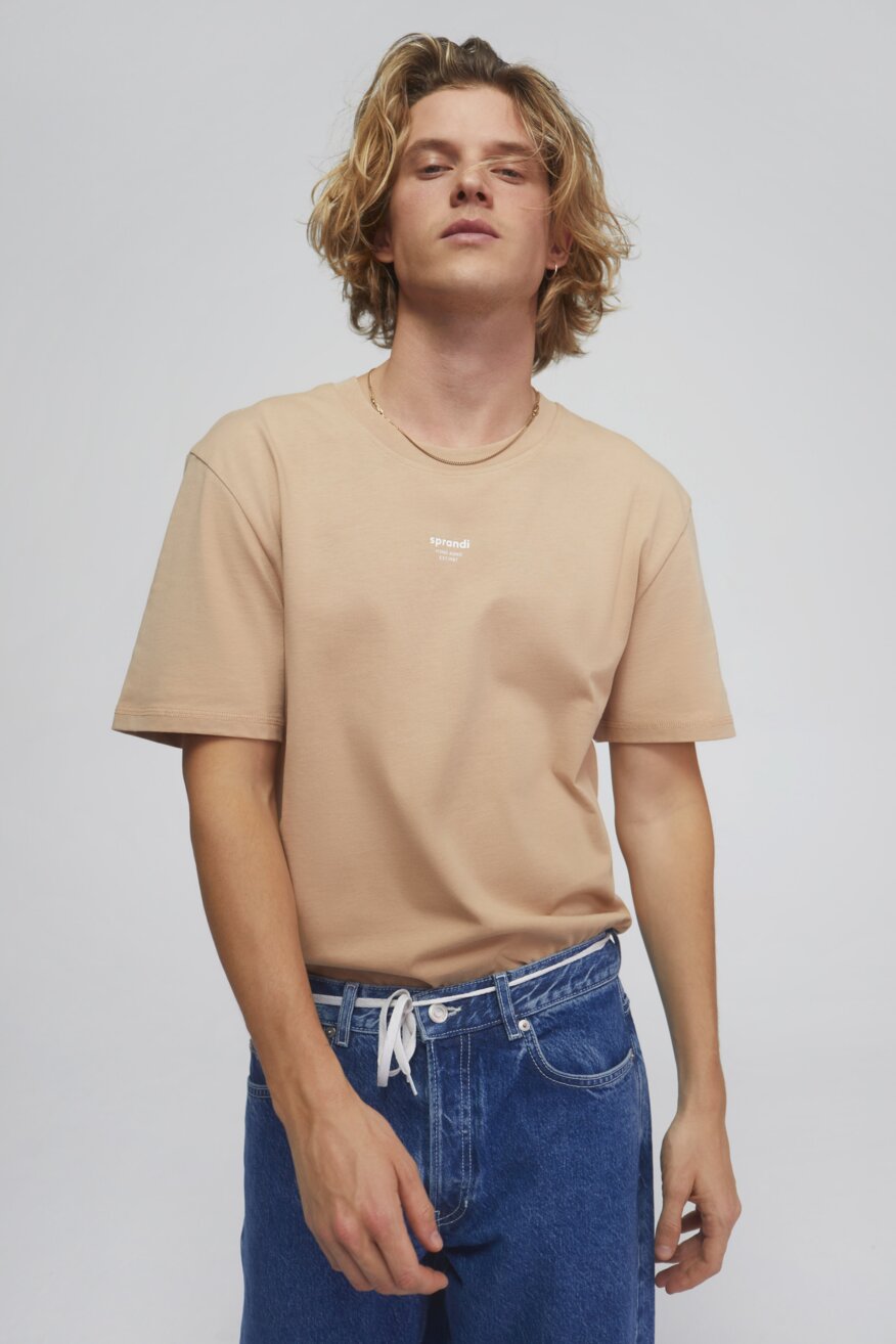 Sprandi - T-shirt beżowy - 5903698806280