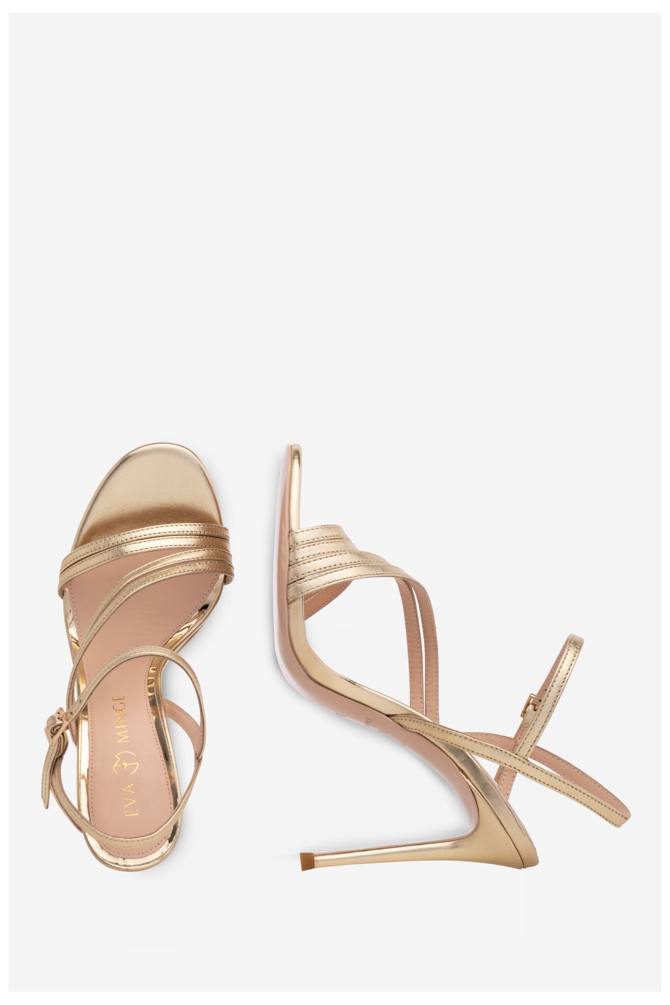 Сандали EVA MINGE CATHERINE-S9050-118 ЗЛАТИСТ