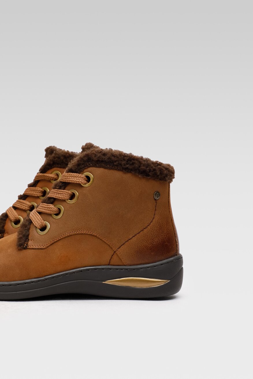 
                Go Soft - Skórzane trzewiki brązowe - 5904862241555