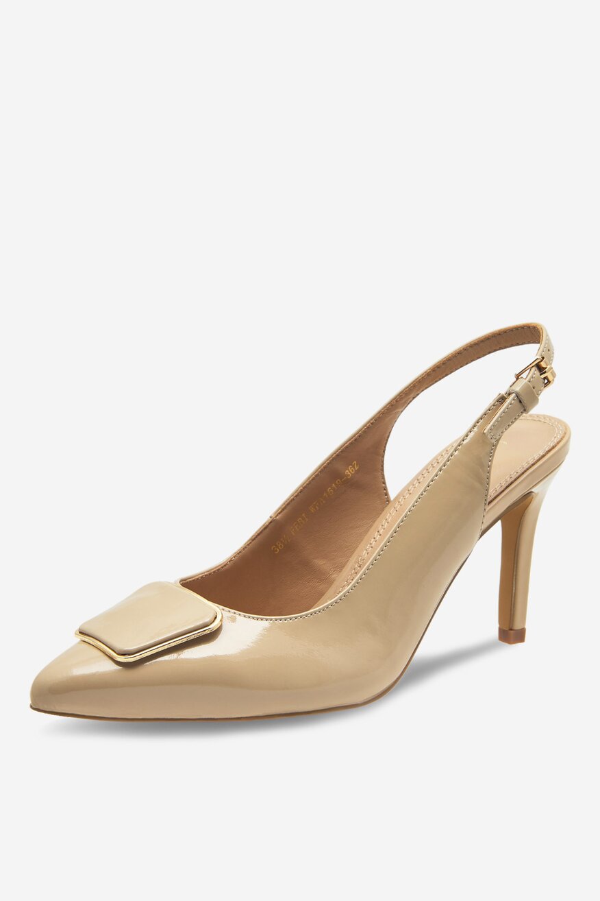 
                Lasocki - Czółenka skórzane lakierowane - 5905588302360