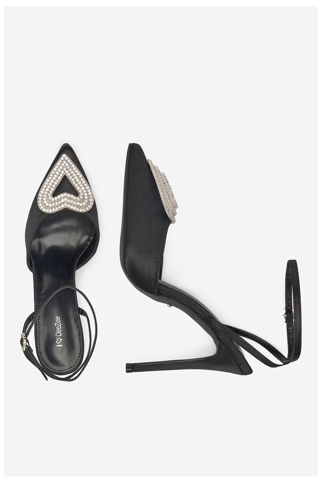 Pantofi cu toc DeeZee H85269-32 NEGRU