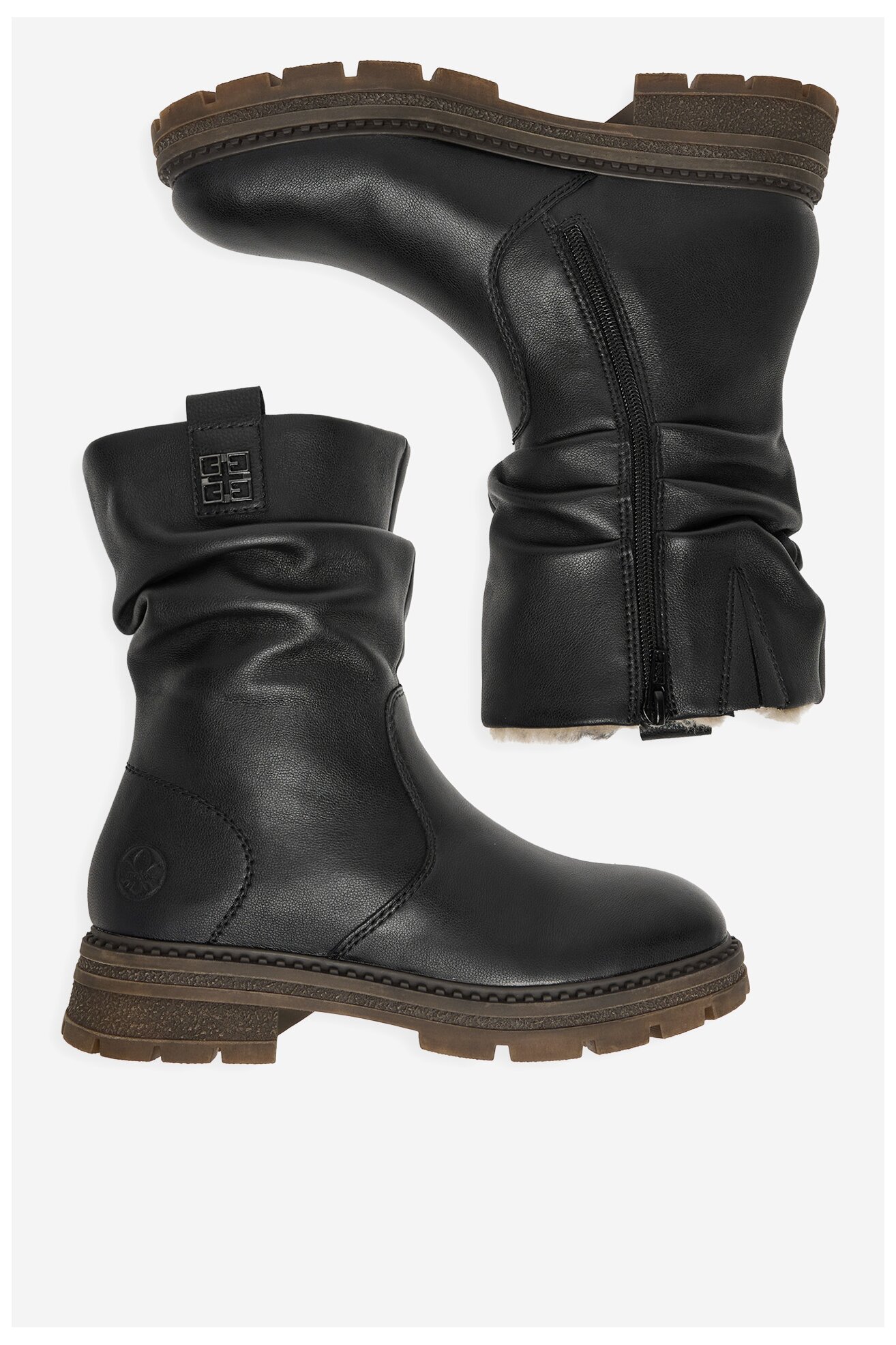 Bokacsizma Rieker CEO-Z9855-00 FEKETE