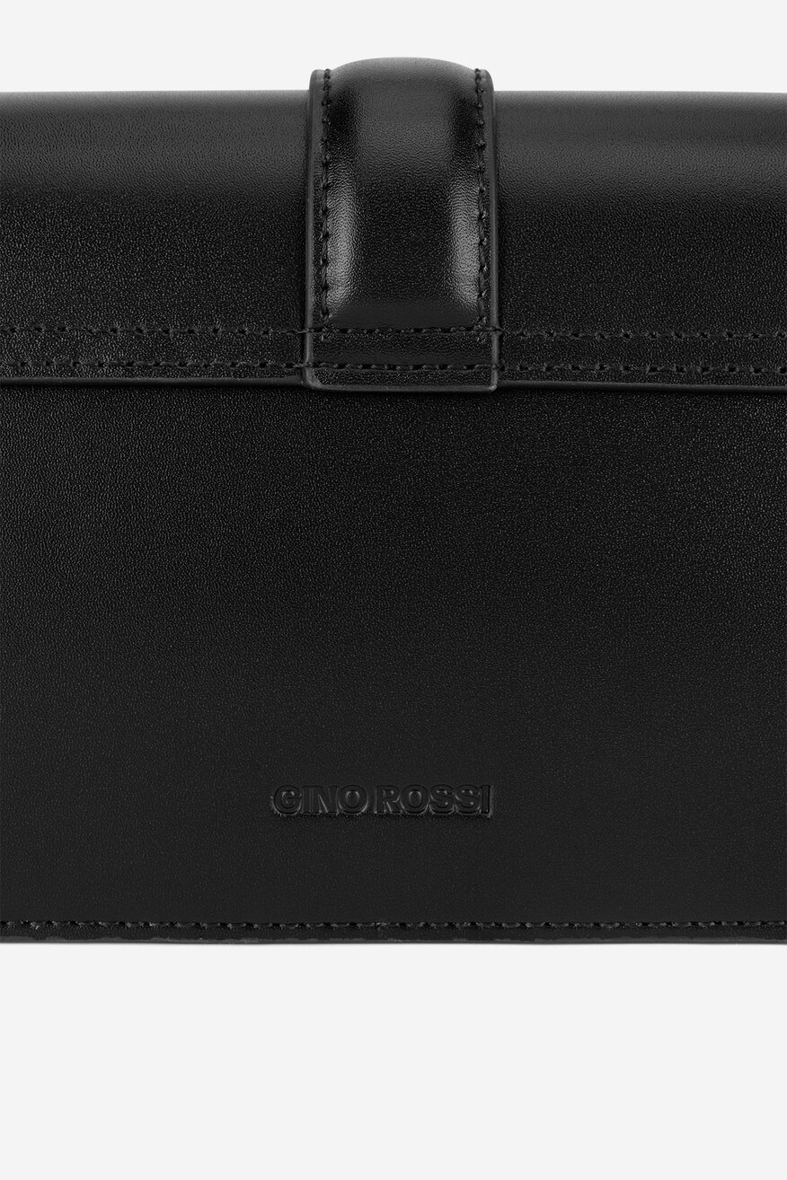 Gino Rossi - Mała skórzana torebka bagietka - 5903419772962