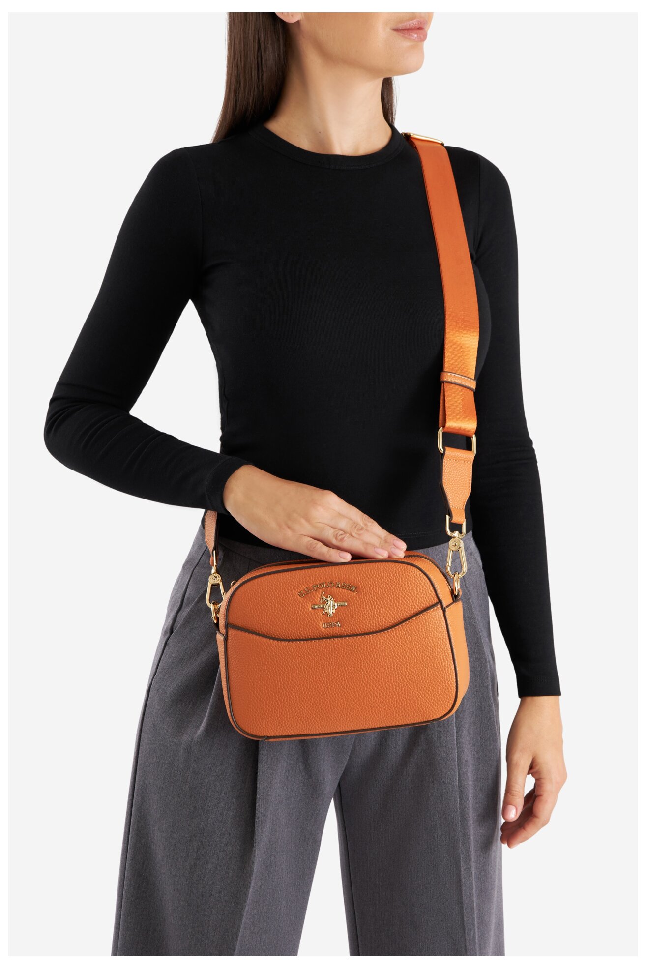 Torebka U.S. POLO ASSN. BIUXT6206WVP Pomarańczowy