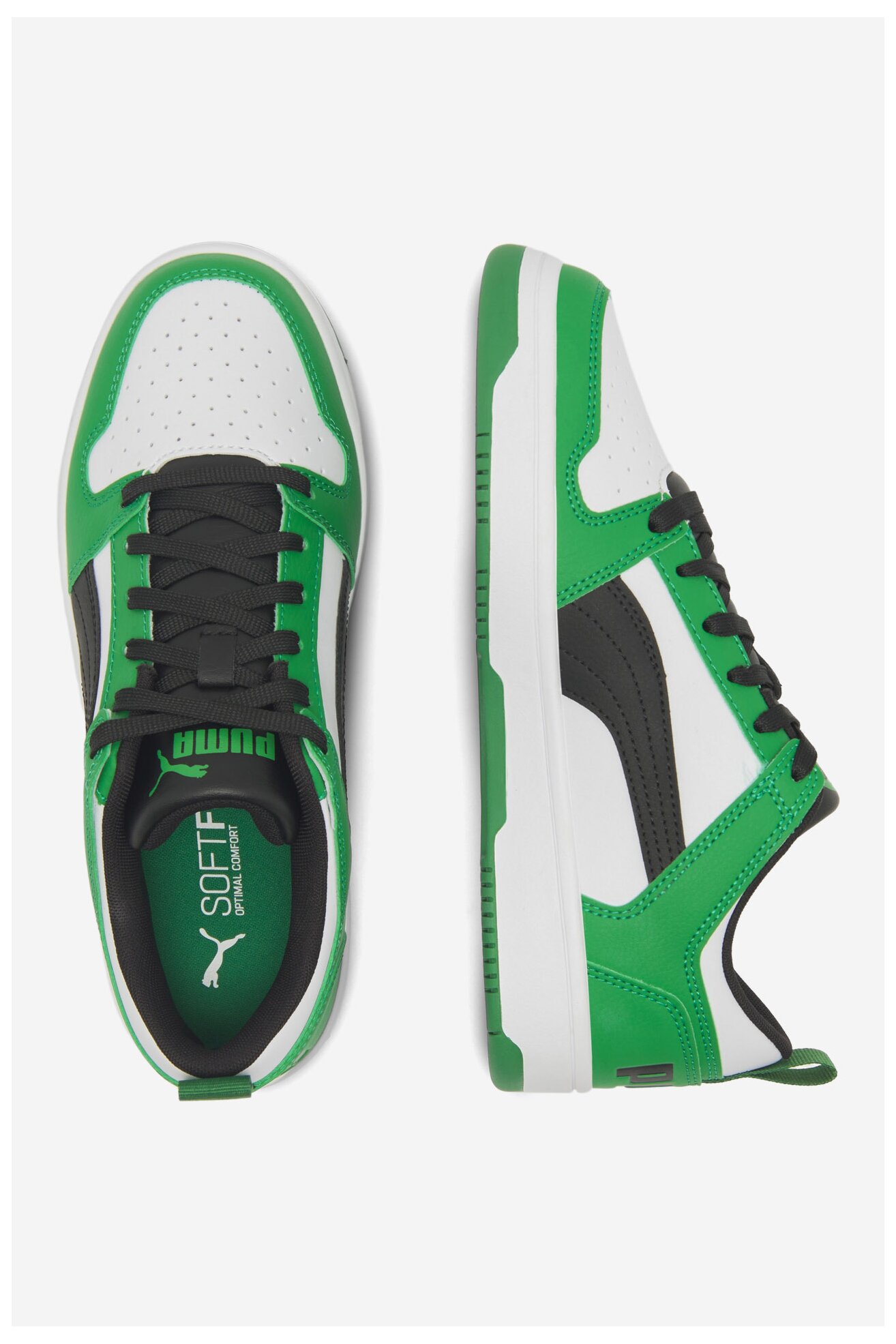 Obuwie sportowe Puma REBOUND LAYUP LO SL JR 37049024 Zielony