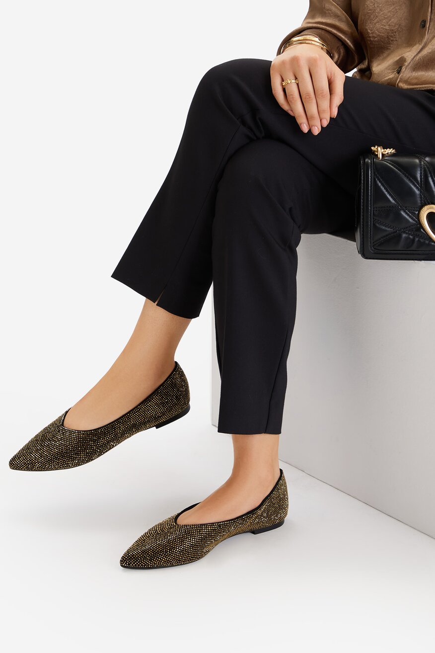 
                EVA MINGE - Baleriny skórzane - 5907964017059