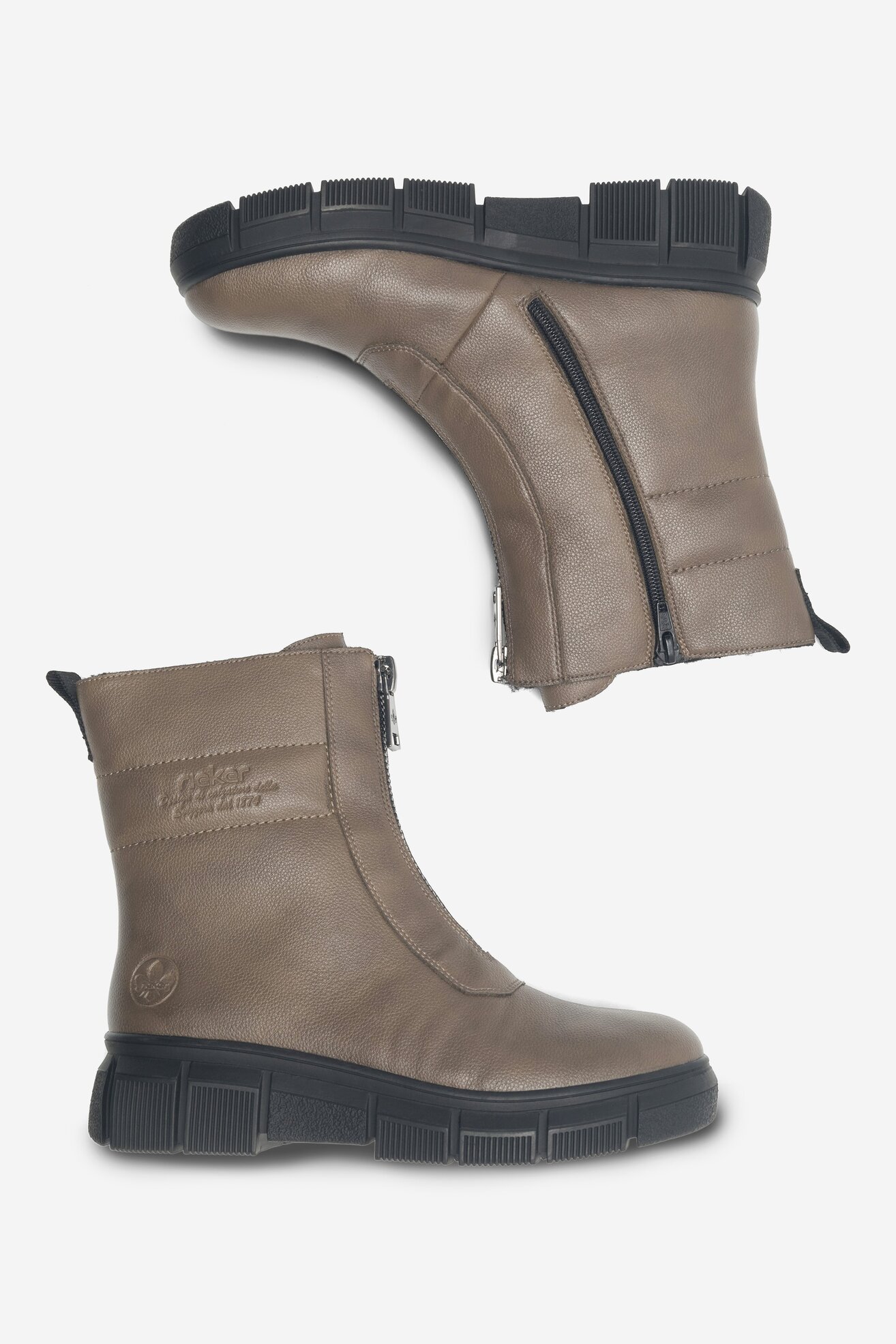 Botki Rieker X3452-24 Beżowy ciemny