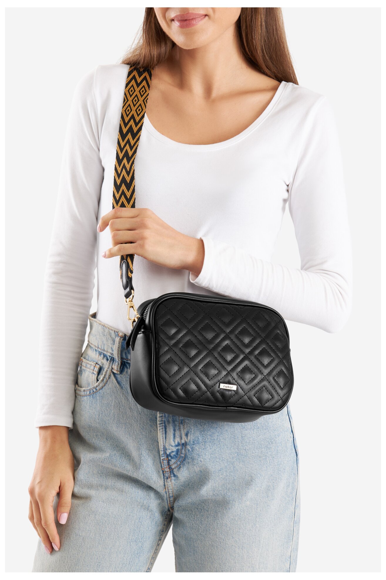 Geantă de mână Rieker H1500-01 NEGRU