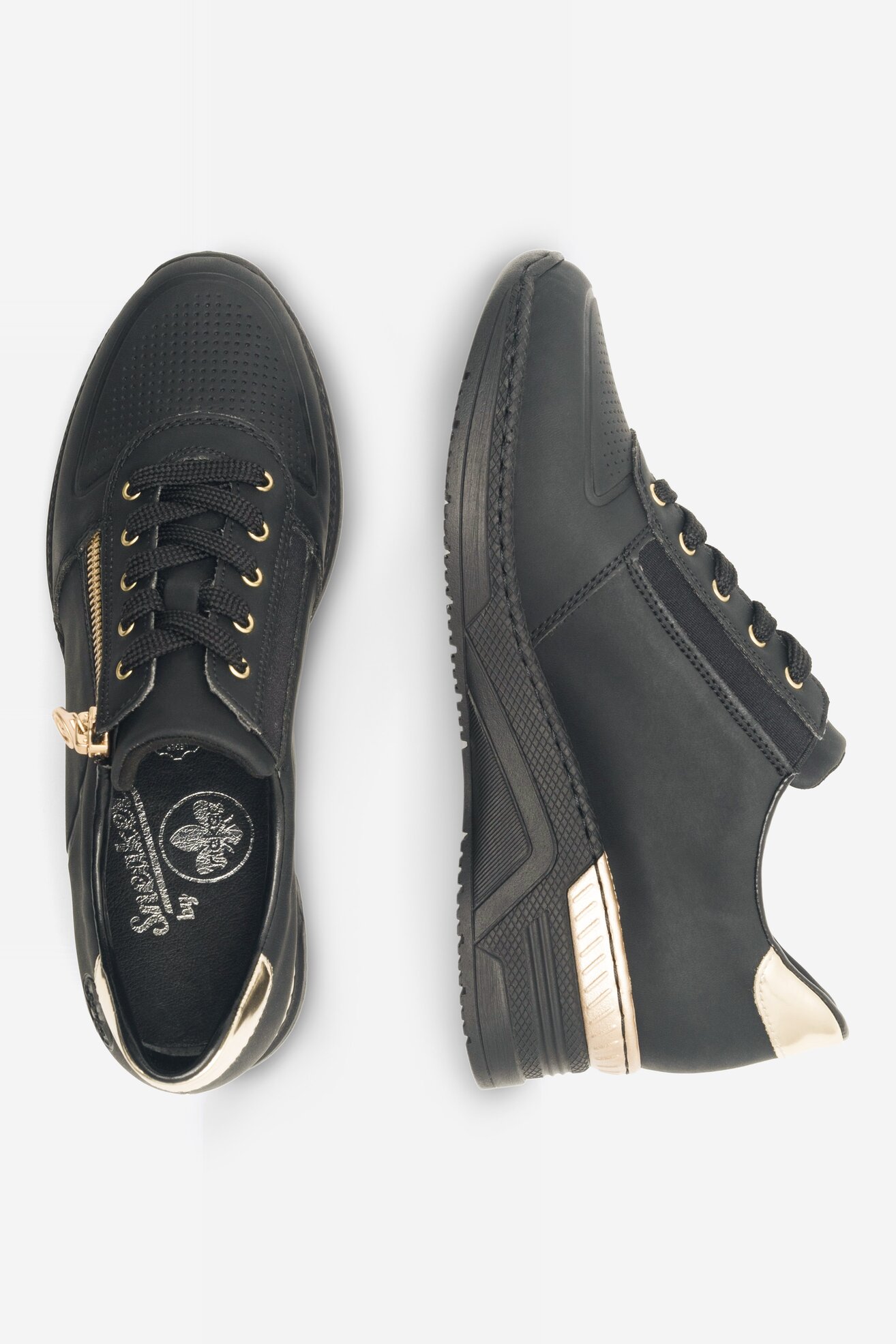 Sneakerși Rieker N4305-00 NEGRU