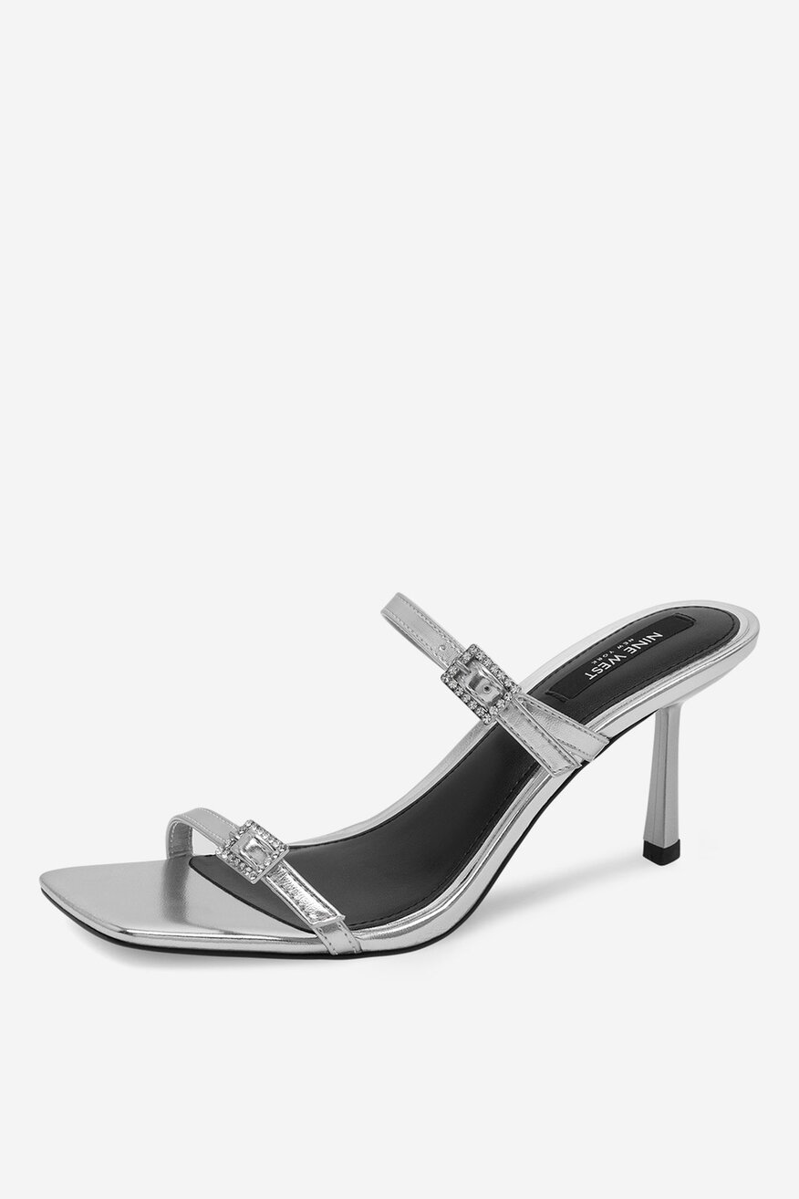 Pantofle NINE WEST STŘÍBRNÁ - 5905588606208