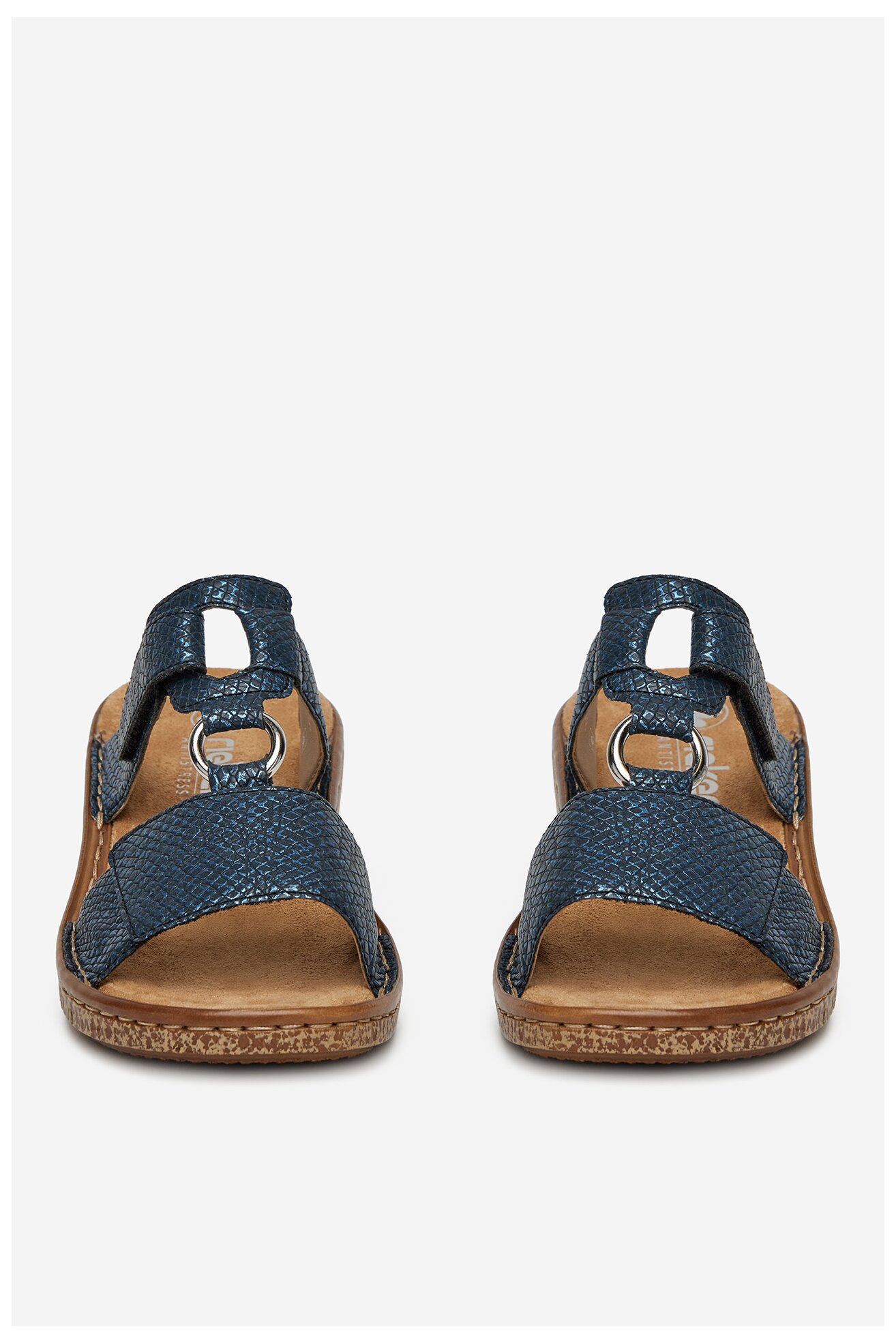 Klapki Rieker 628P9-14 Niebieski