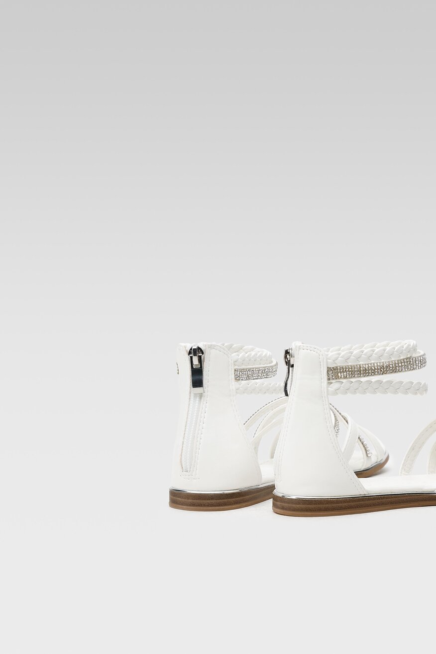 
                Jenny Fairy - Sandały płaskie z cyrkoniami - 5904248649593